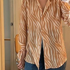 Psychedelic print blouse